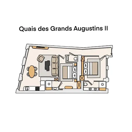 Oniri - Serviced Notre Dame - Quai Des Grands Augustins Апартаменты